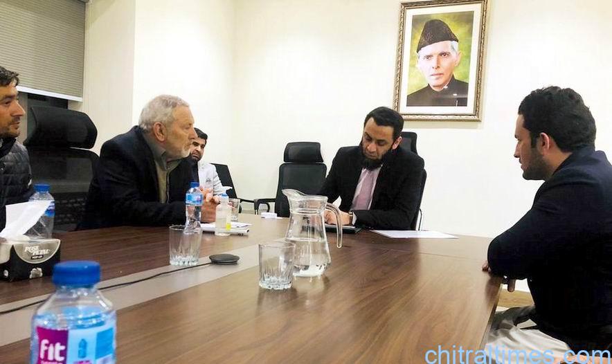 chitraltimes pmln chitral delegation lead by abdul wali khan adv meeting with federal ministers 3