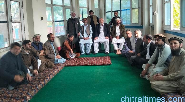 پاکستان مسلم لیگ (ن ) لوئر چترال کا اجلاس، مرکزی رہنماوں کے ساتھ ضلعی صدر عبد الولی خان عابد کی قیادت پر بھرپور اعتماد کا اظہار