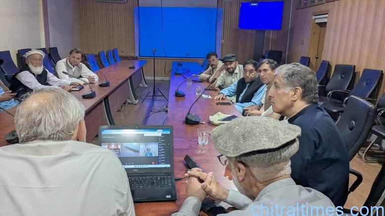 chitraltimes pmln zoom meeting on chitral roads projects 2