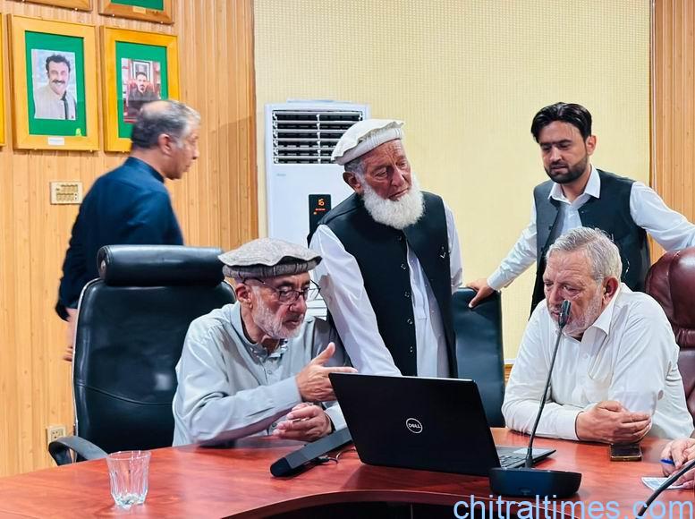 chitraltimes pmln zoom meeting on chitral roads projects 4