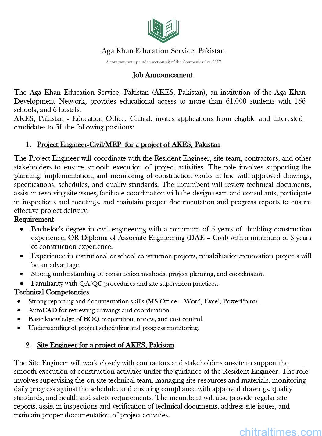 chitraltimes positions vacant akesp 1