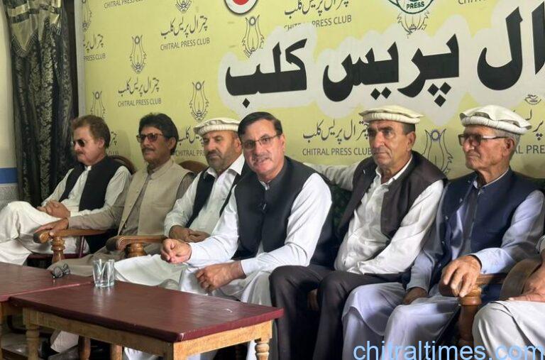 chitraltimes ppp chitral lower press confrence against budget allocation 3