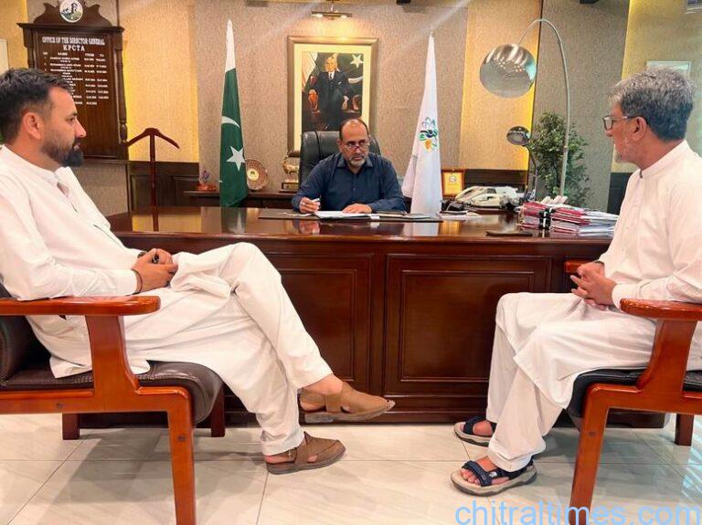 chitraltimes president press club upper chitral met dg kp tourism and culture