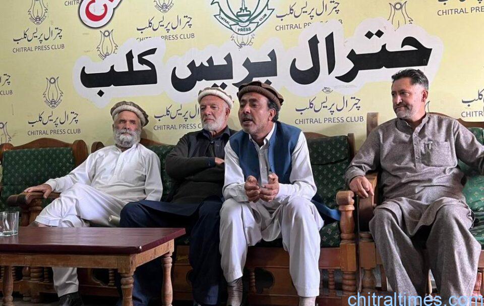 chitraltimes press confrence against Wheat pest infestation 1