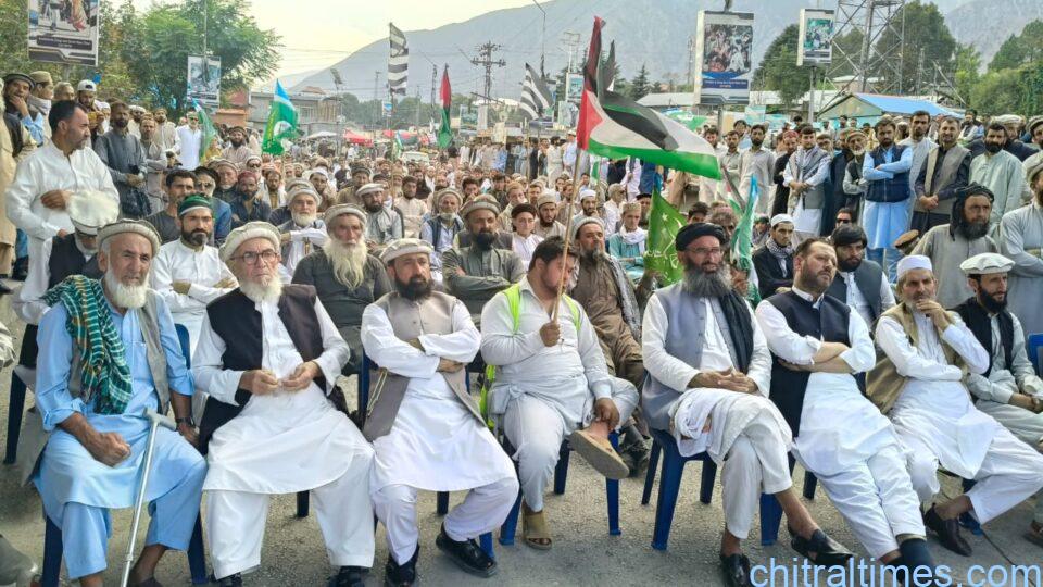 chitraltimes protest rally against attack on global samod flotila 3
