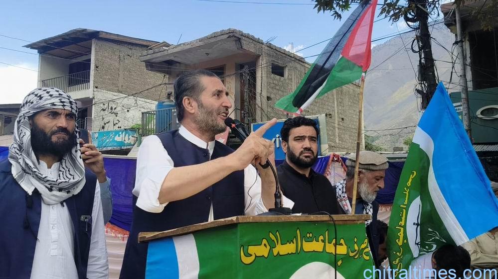 chitraltimes protest rally against attack on global samod flotila maghfirat shah