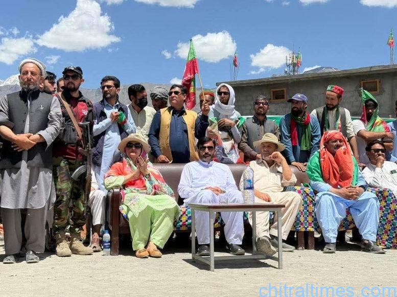 chitraltimes pti upper chitral protest rally for relase of mna abdul akbar 3