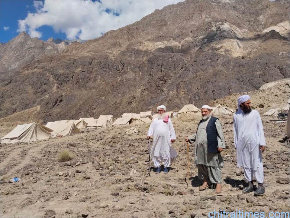 chitraltimes qari faizullah visit flood effected ghazur and GB 1