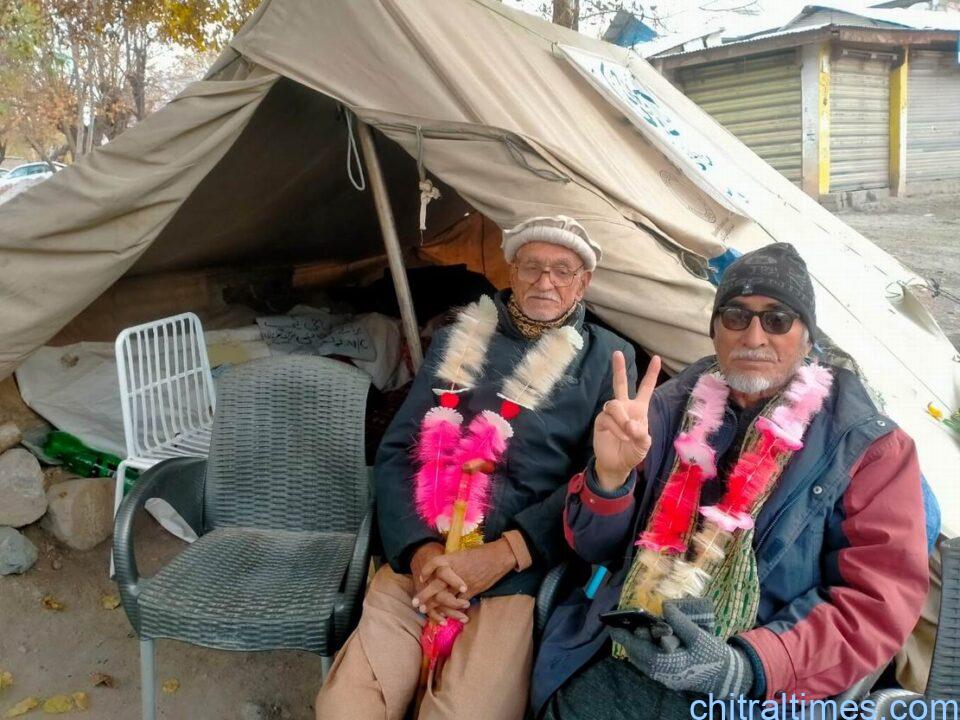 chitraltimes reshun hunger strike 1