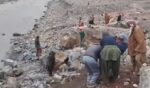 chitraltimes reshun protection wall work started on self help basis