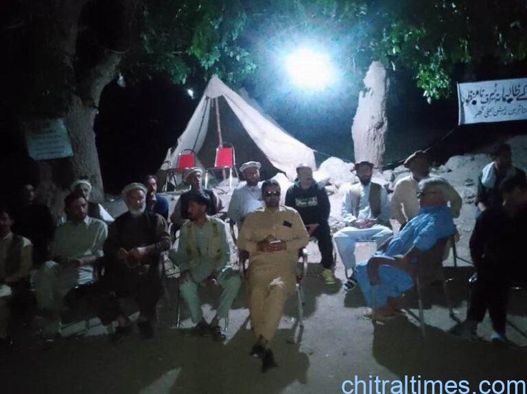 chitraltimes reshun protest dharna