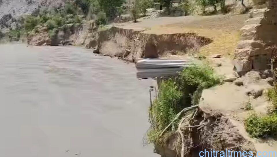 chitraltimes river chitral flood nagr