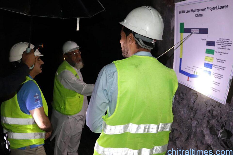 chitraltimes secretary power and energy kp visit lawi and shishi hydro power projects 1