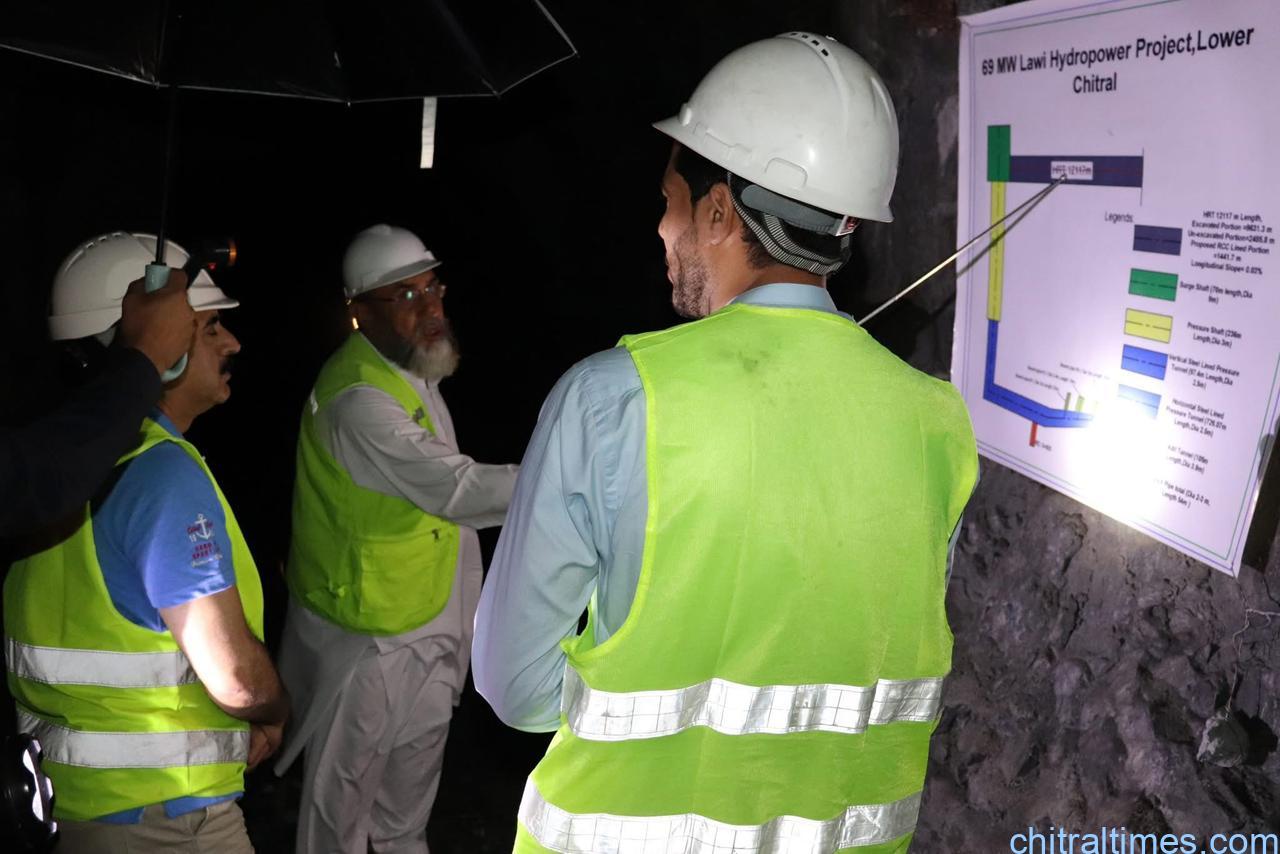 chitraltimes secretary power and energy kp visit lawi and shishi hydro power projects 1