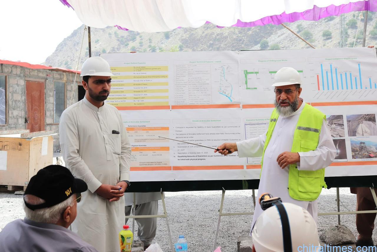 chitraltimes secretary power and energy kp visit lawi and shishi hydro power projects 2
