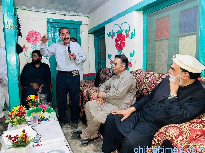 chitraltimes senator talha mahmood visit flood hit area of karimabad 13