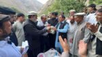 chitraltimes senator talha mahmood visit flood hit area of karimabad 3
