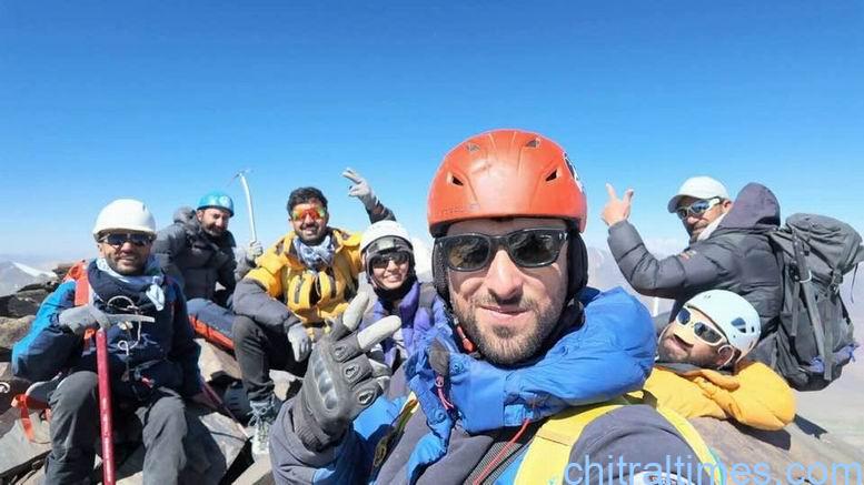chitraltimes shabdaraz climbed broghil peak 1