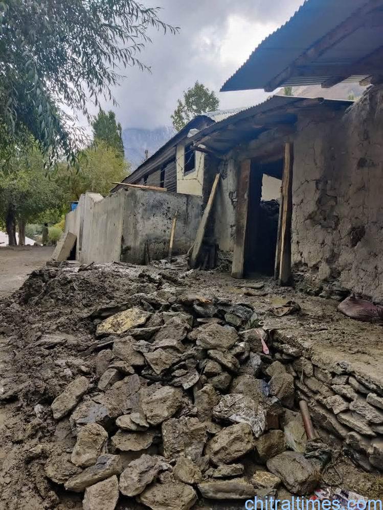 chitraltimes shagrom terich flood and relief activites aac visit 1