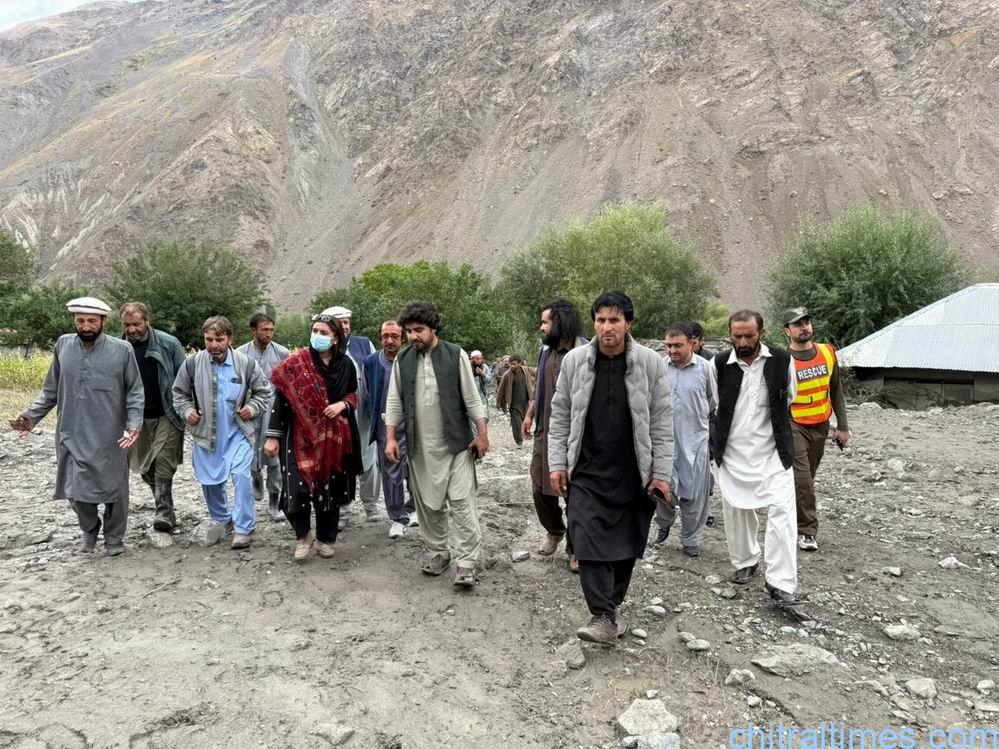 chitraltimes shagrom terich flood and relief activites aac visit 2