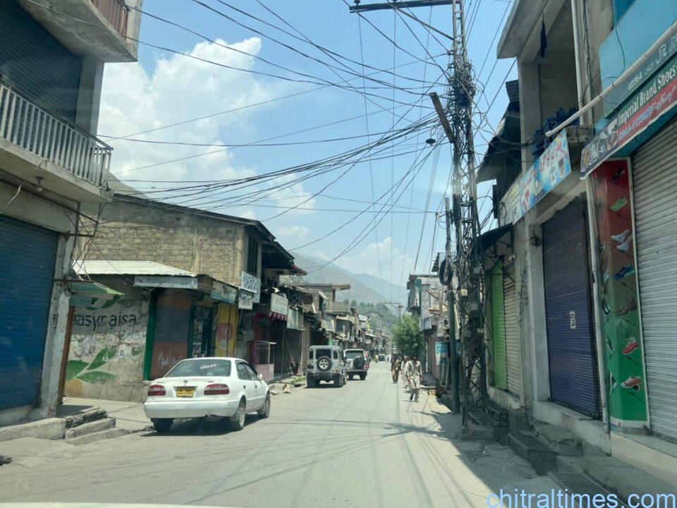chitraltimes shutter down protest chitral bazar against tex imposition 4