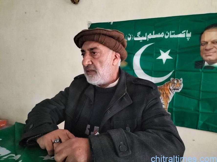 chitraltimes syed ahmad khan pmln president chitral upper