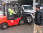 chitraltimes trafic police chitral campaign against illegal parking 1