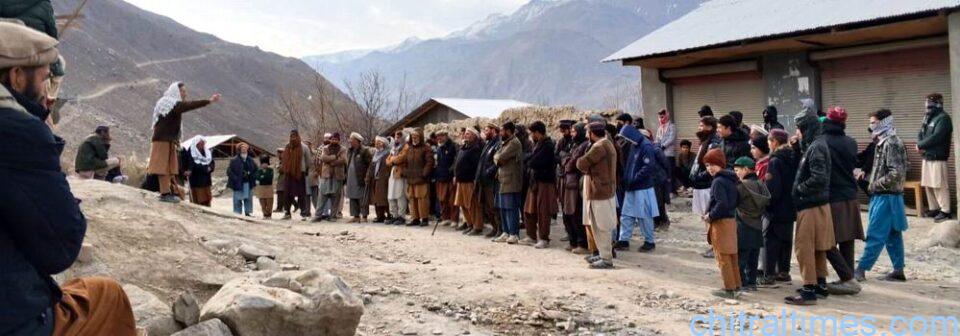 chitraltimes ttrf torkhwo protest against umair khalil schedule 4th imposition 5