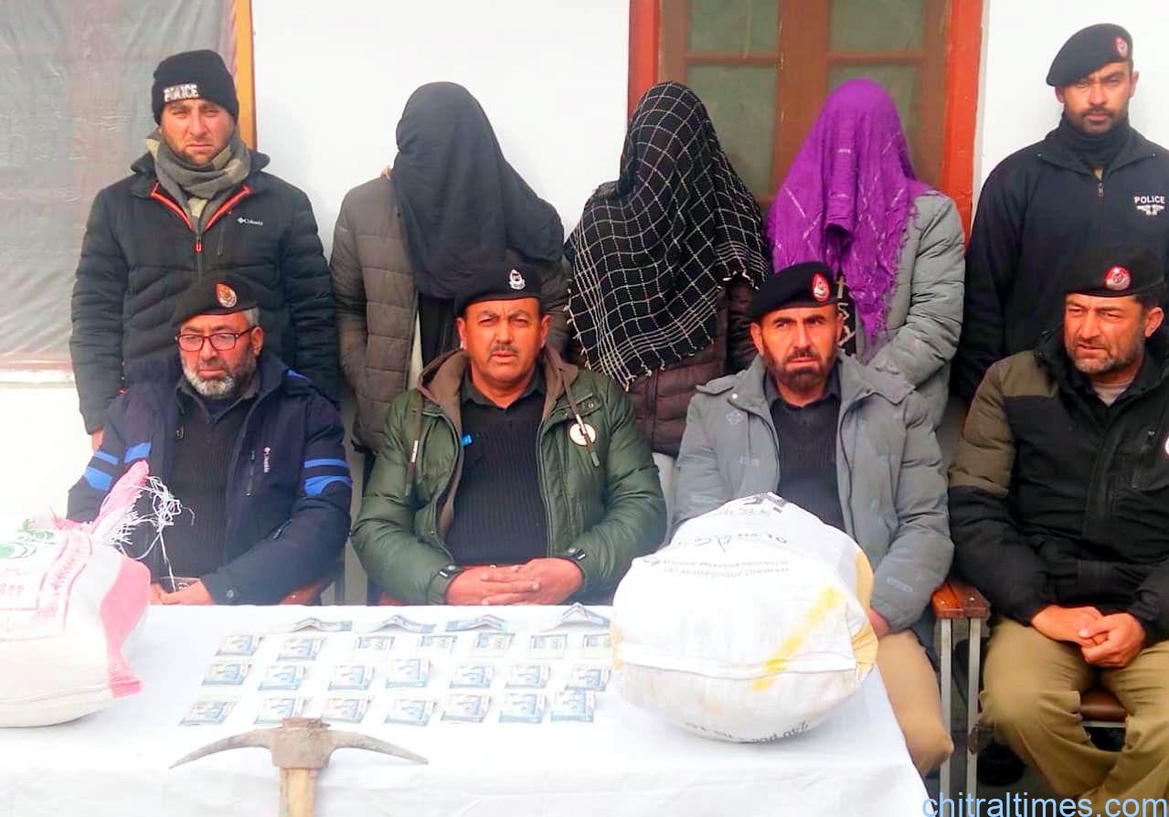 اپرچترال کے مختلف مقامات میں چوری کی وارداتوں میں مطلوب افراد گرفتار، ملزمان سے مال مسروقہ برامد