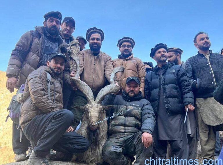 chitraltimes us trophy hunter hunt a kashmir markhor in chitral with a 55 inch horn