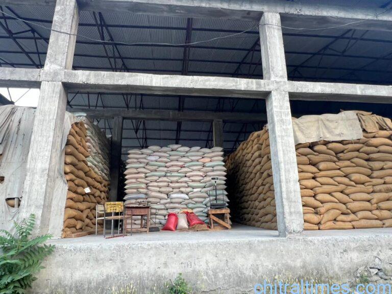 chitraltimes wheat stock chitral food department goodown danin 3