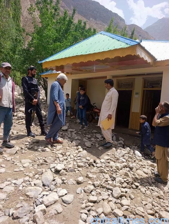 Chitral Times - The voice of Chitral | یارخون ویلی میں سیلاب ، مکانات اور کھڑی فصلوں کو نقصان chitraltimes yarkhoon valley flash flood hit houses damaged crops ac mastuj visit 10