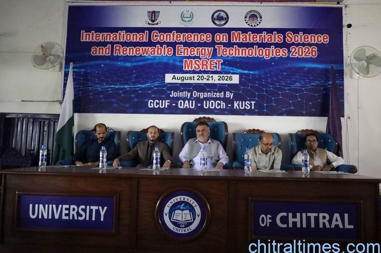 two day international conference on material science and renewable energy begins at university of chitral 7